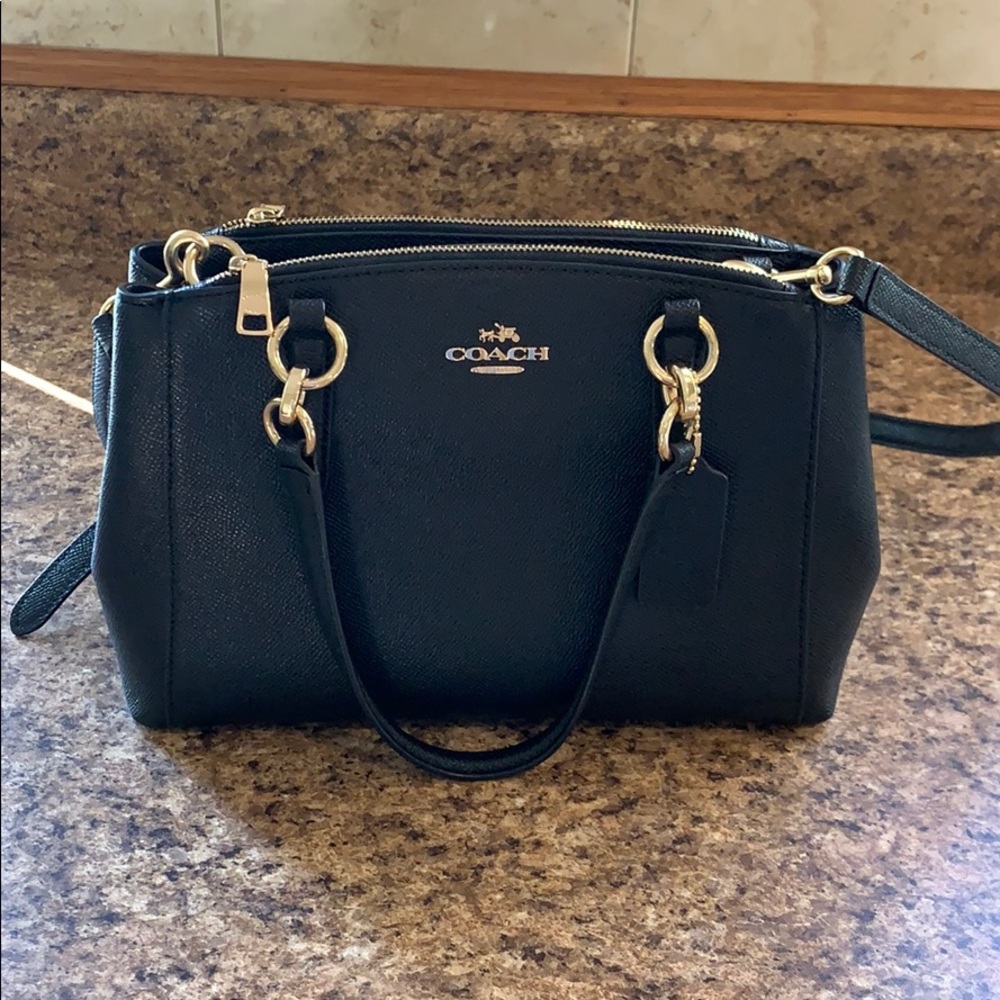 Coach Crossbody bag in Black and gold!